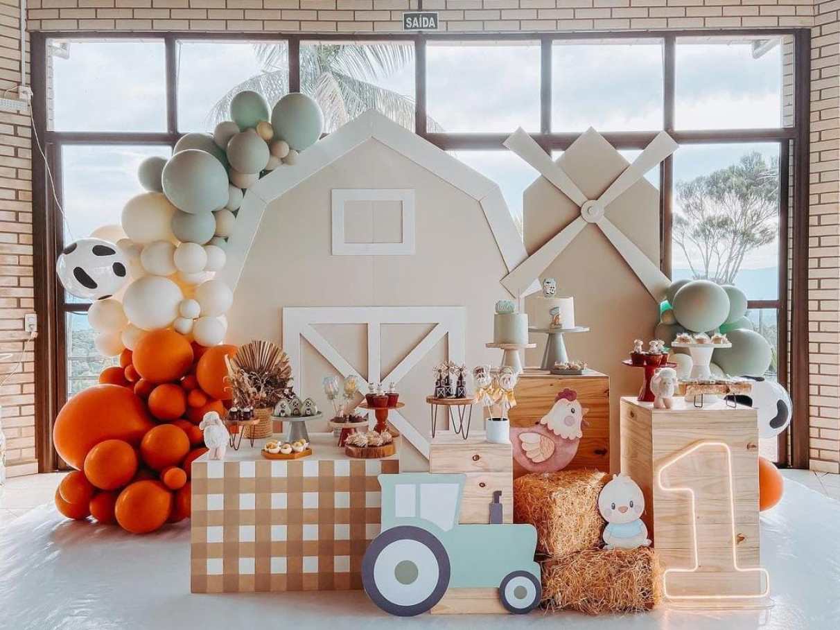 ideias criativas decoração festa fazendinha simples