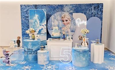 como fazer neve artificial para decoração frozen