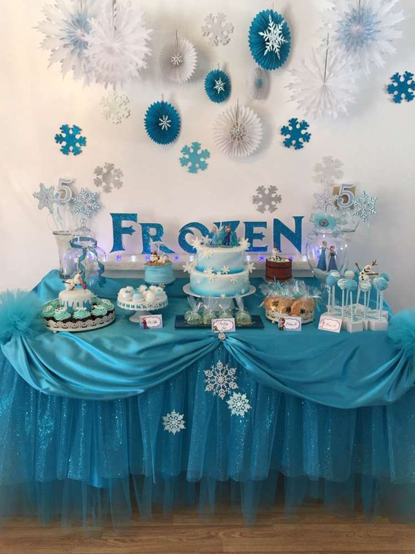 decoração frozen vs decoração princesa
