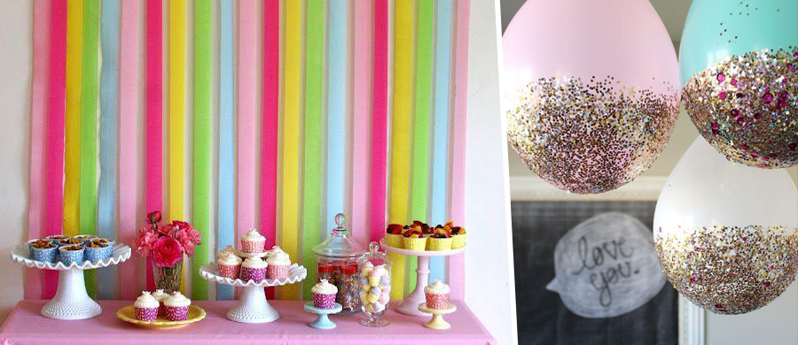 como fazer painel decoração simples aniversário