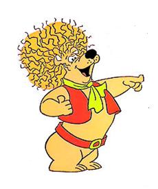 desenho urso do cabelo duro