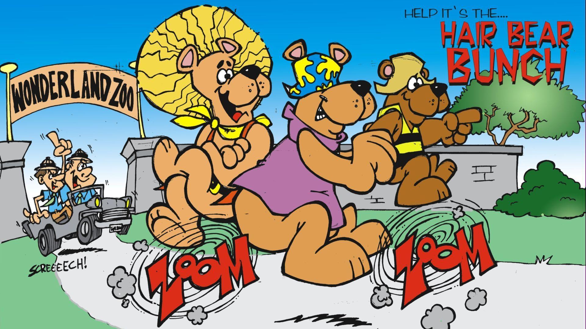 urso do cabelo duro vs outros desenhos Hanna Barbera