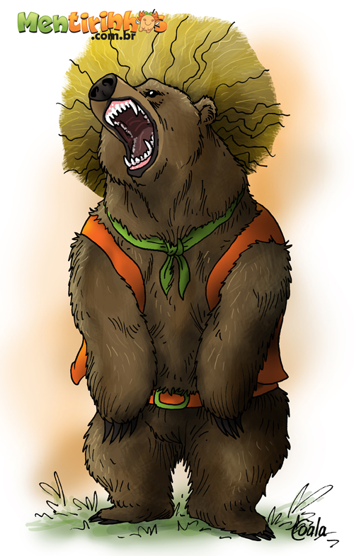 dublagem original urso do cabelo duro