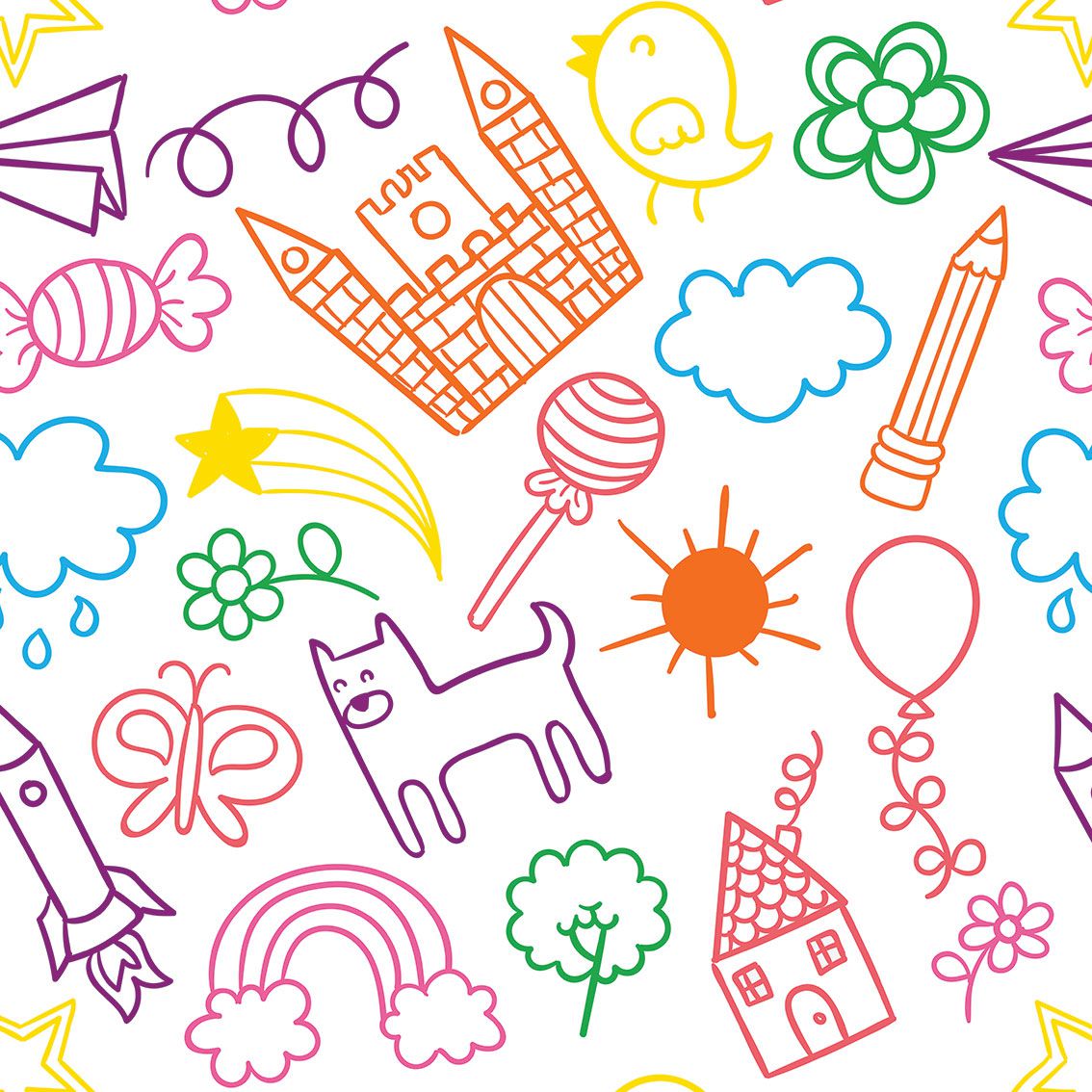 Ideias de Decoração com Papéis de Parede Abstratos Coloridos