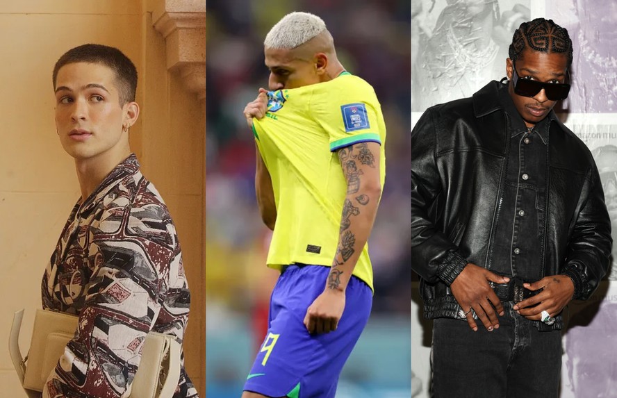 desenhos no cabelo moicano