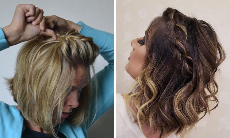 escova em cabelo curto