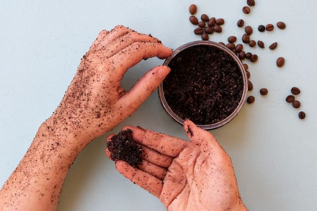 esfoliante com café