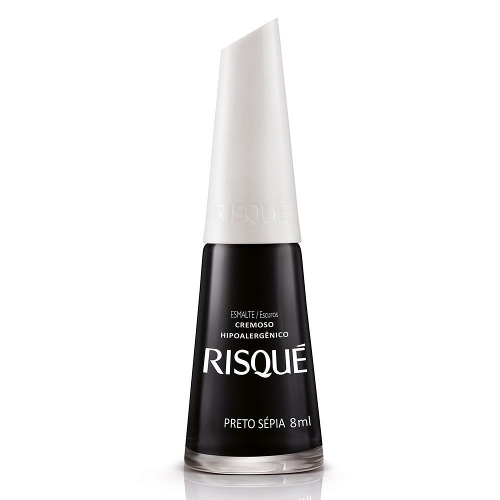 Esmalte preto em gel