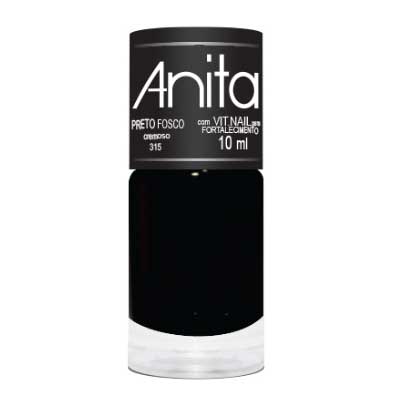 esmalte preto fosco