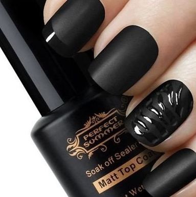 esmalte preto fosco