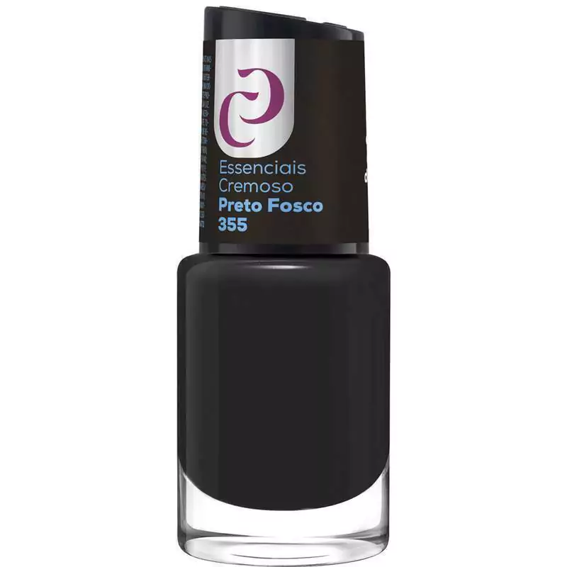 esmalte preto fosco