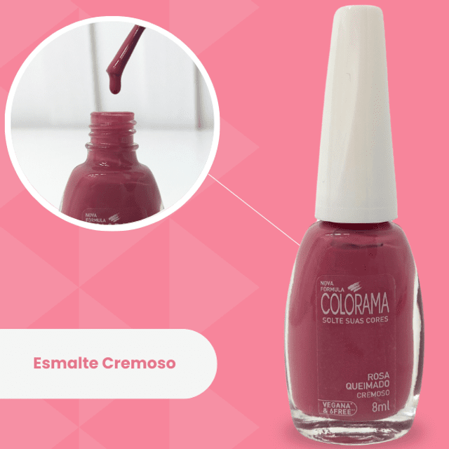 Como conseguir longa duração com seu esmalte Colorama rosa