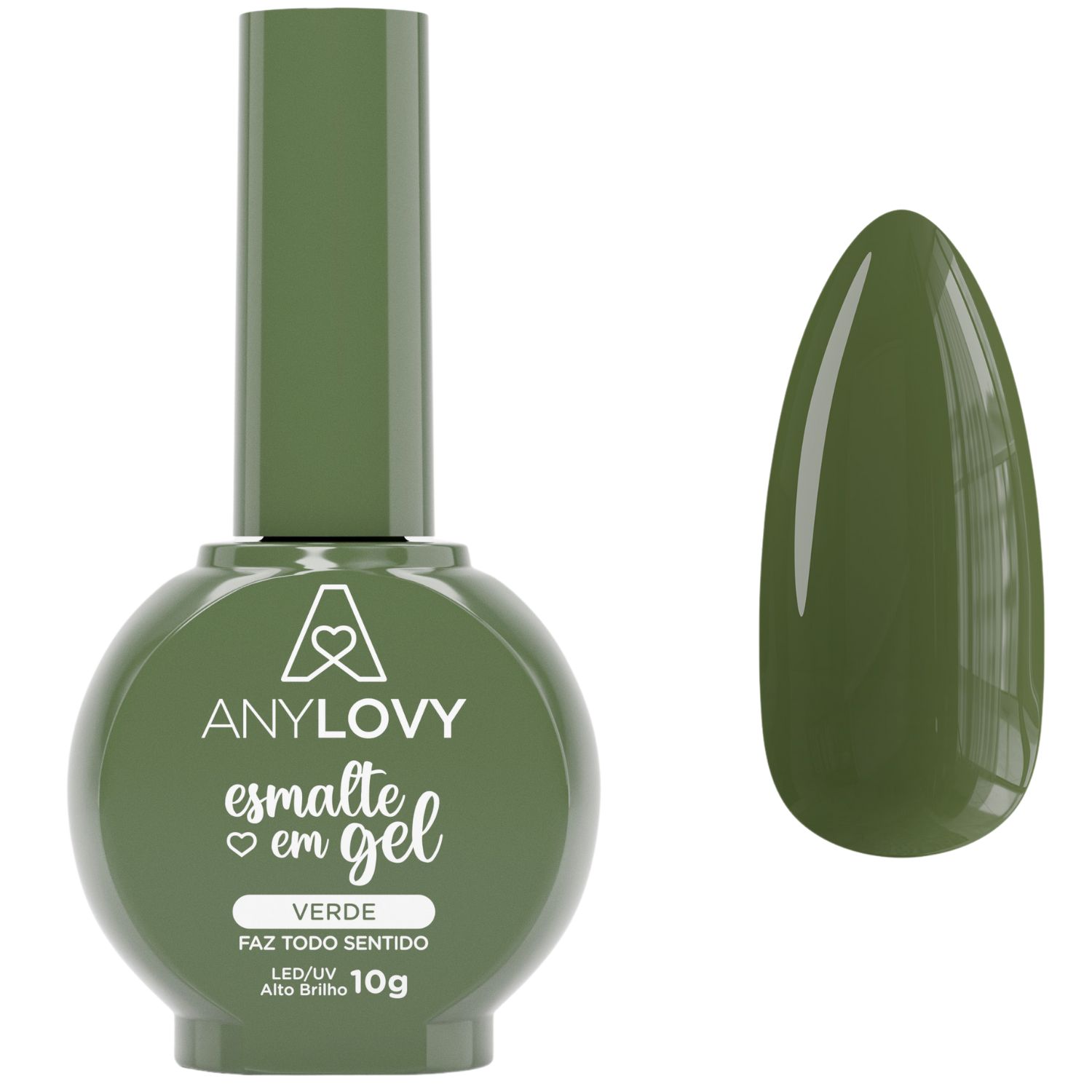 Esmalte Verde Militar Gel
