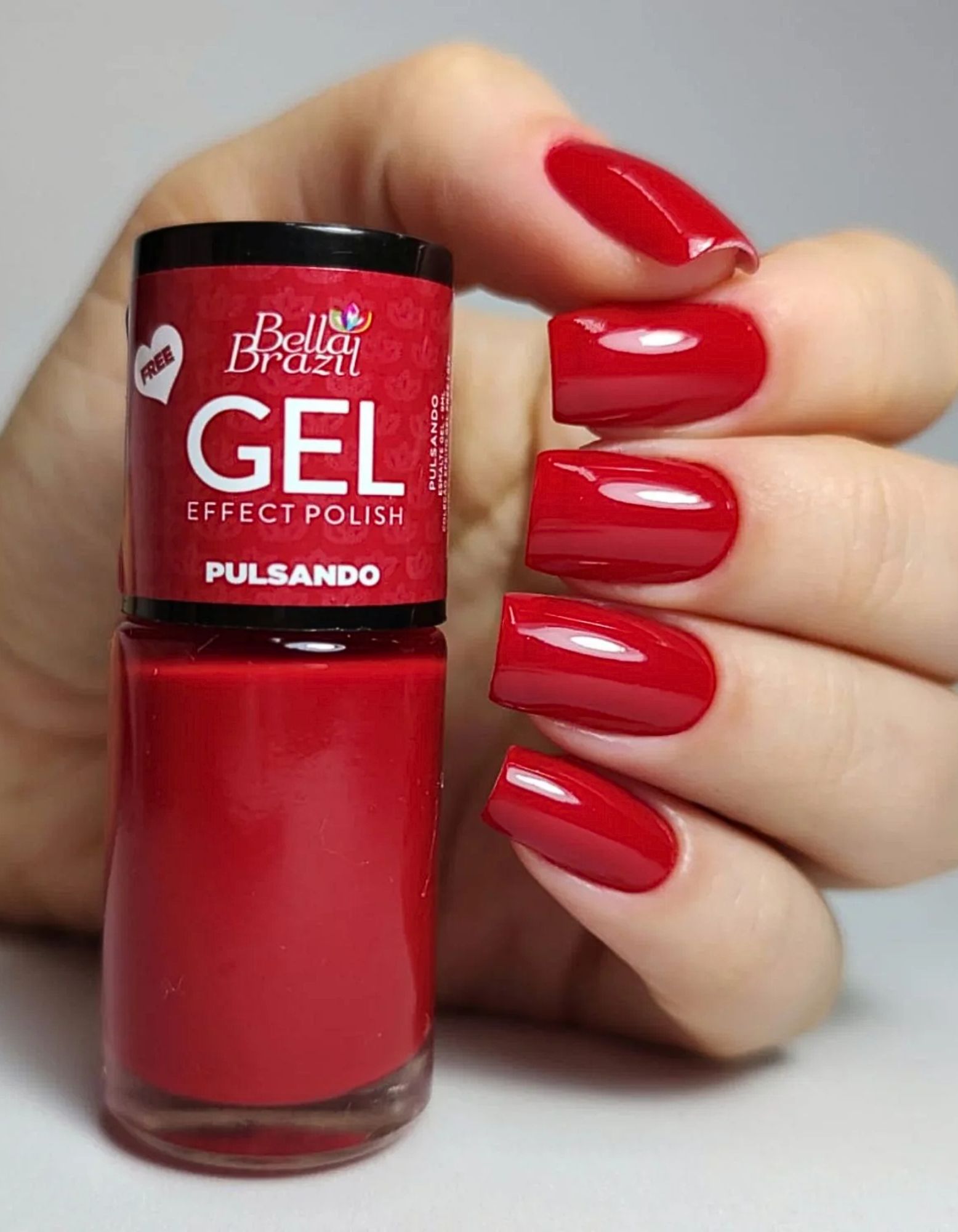 esmalte vermelho