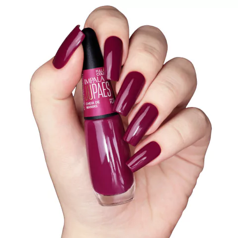 Esmalte vermelho neon