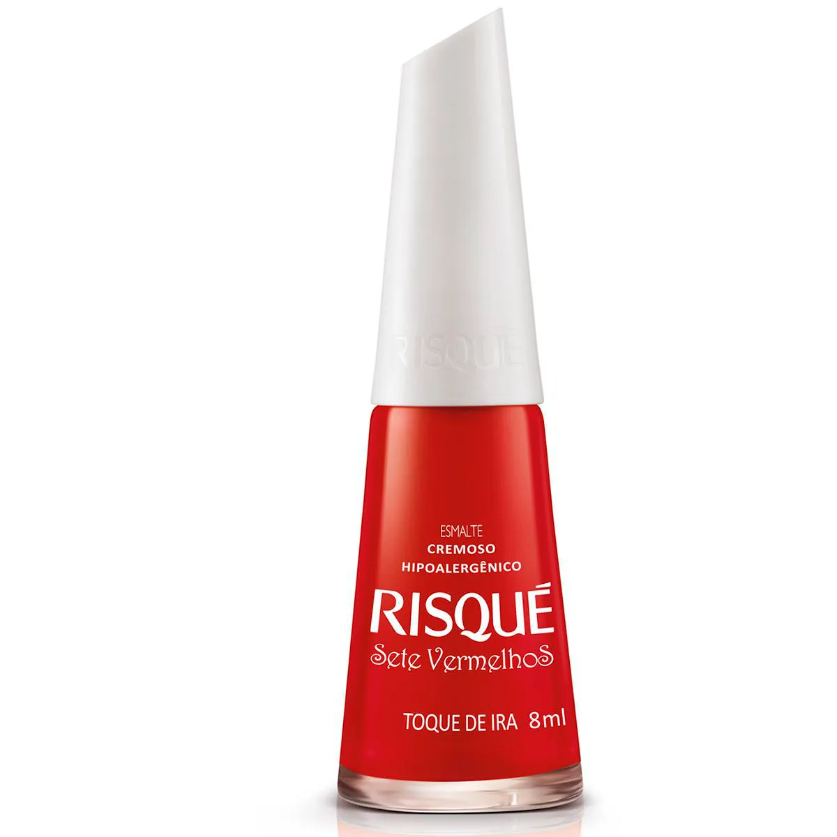 Esmalte vermelho aberto