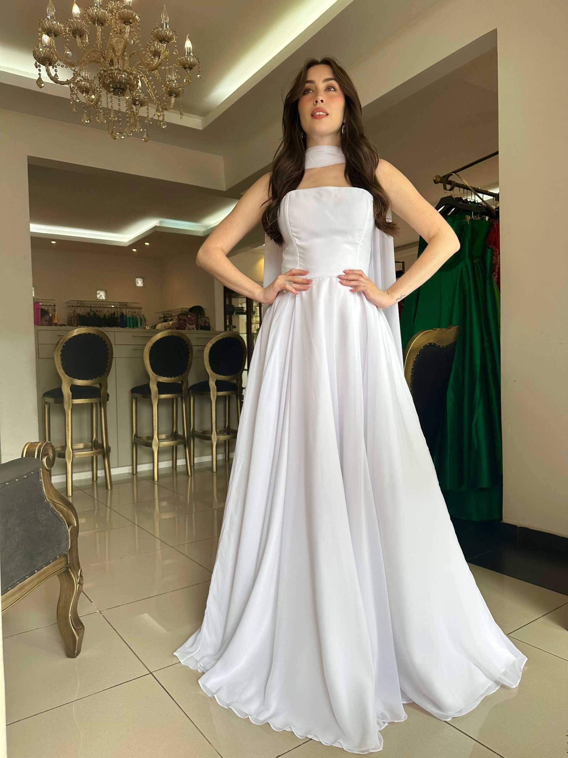 DIY: Faça sua própria faixa de cetim para vestido de festa