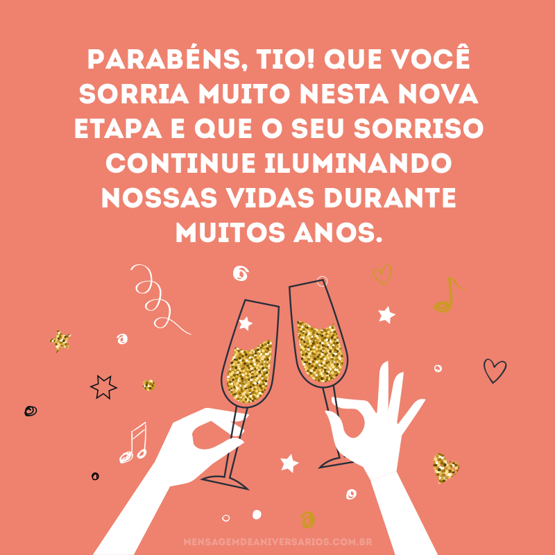 mensagens de feliz aniversário para tio