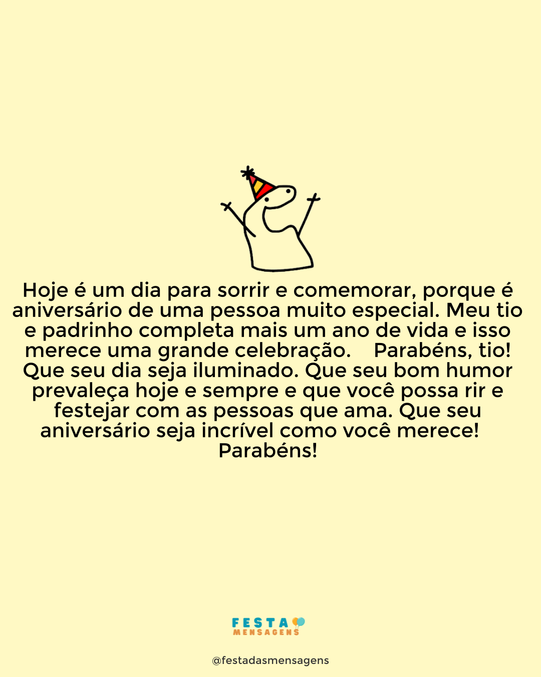 frases de aniversário para tio