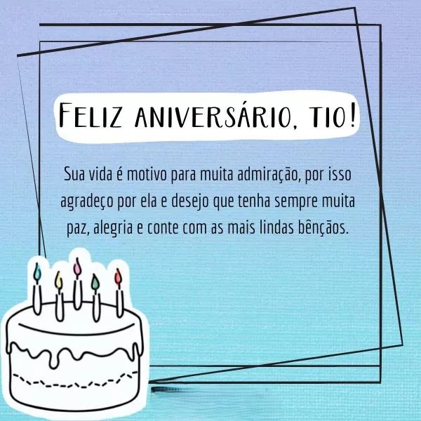 desejos de aniversário para tio