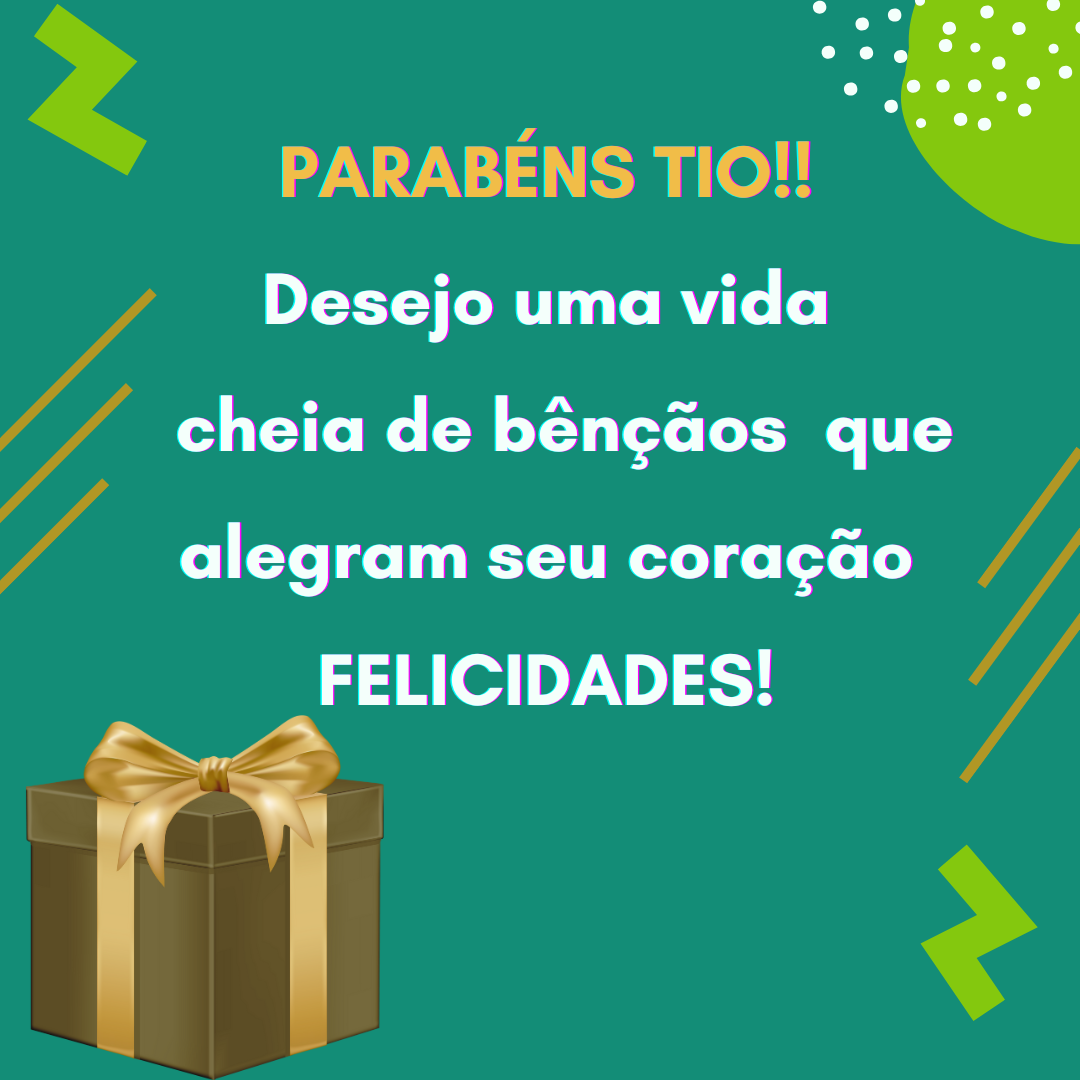 frases de aniversário para tio