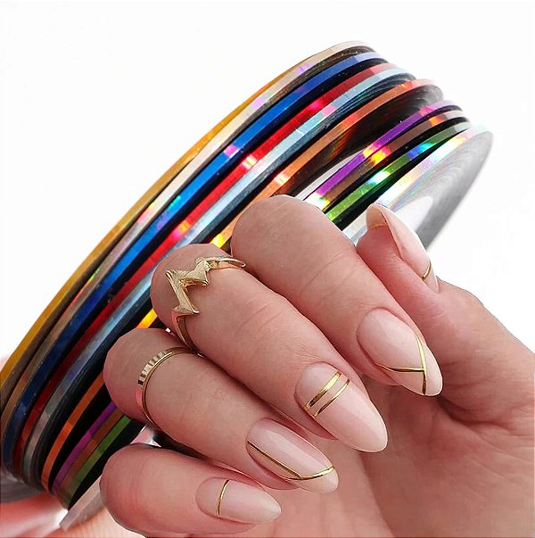 fitas para decorar unhas