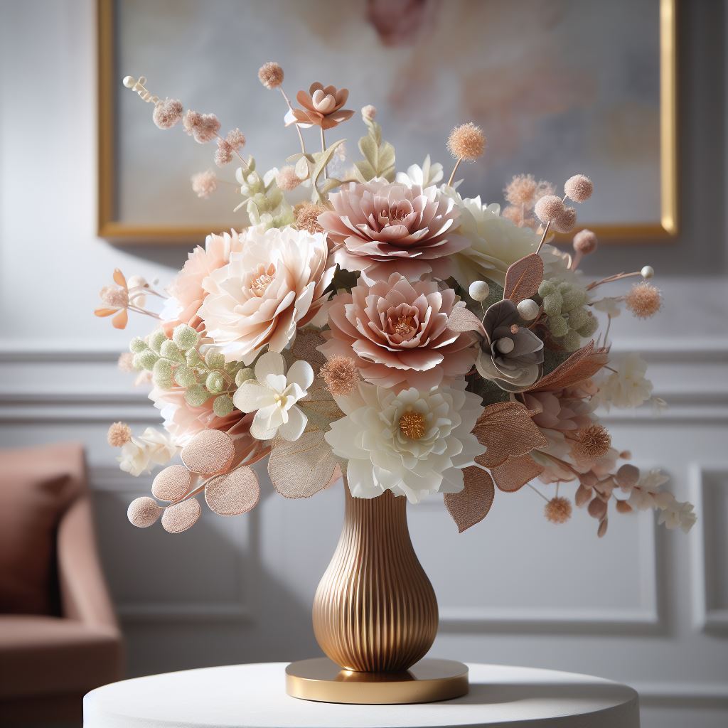 flores artificiais de seda vs. plástico qual a melhor opção