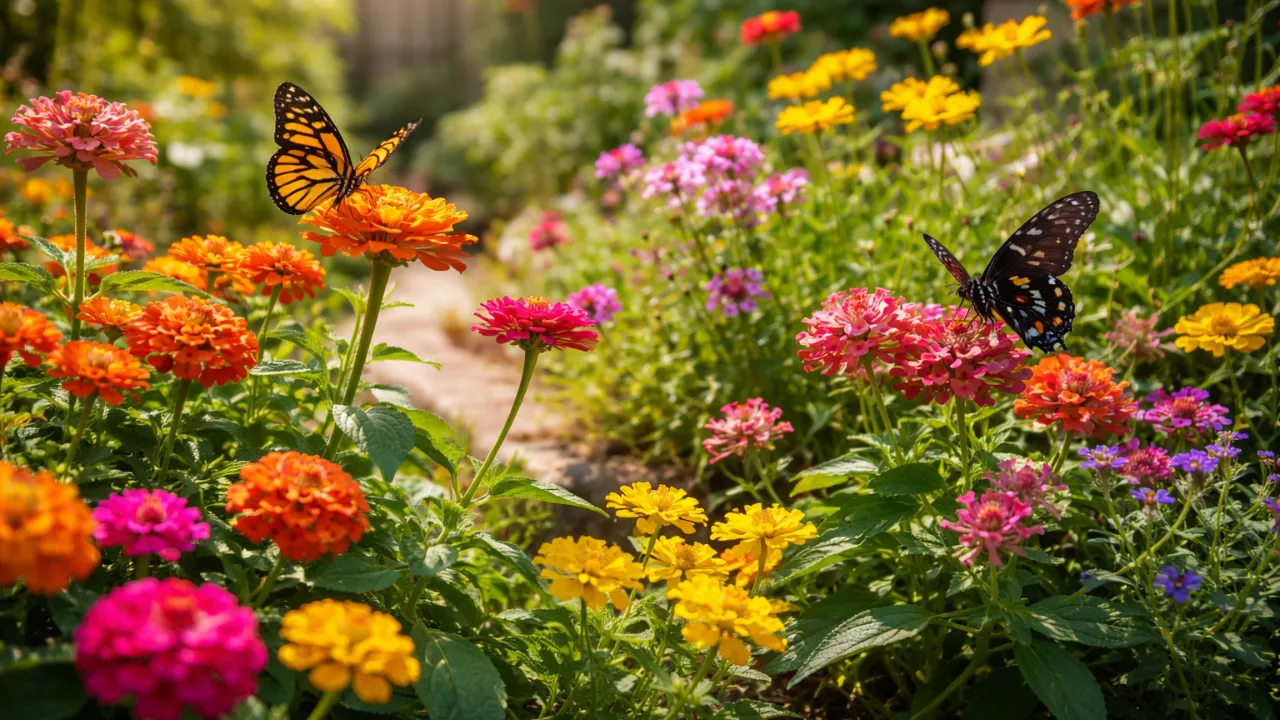 melhores flores para jardim ensolarado e borboletas
