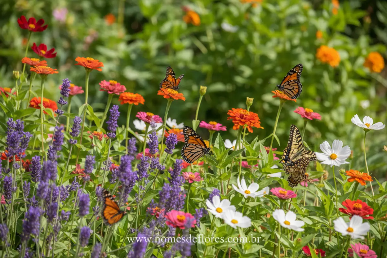 erros comuns ao plantar flores para borboletas no sol