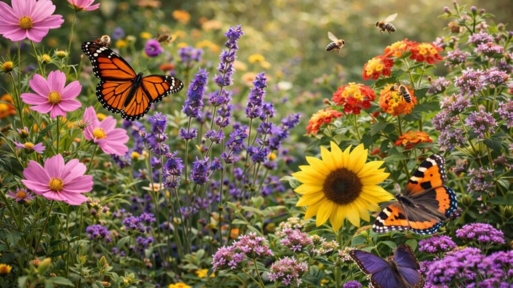 erros comuns ao plantar flores para borboletas no sol
