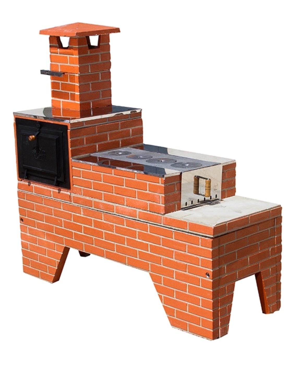 fogão a lenha com chaminé