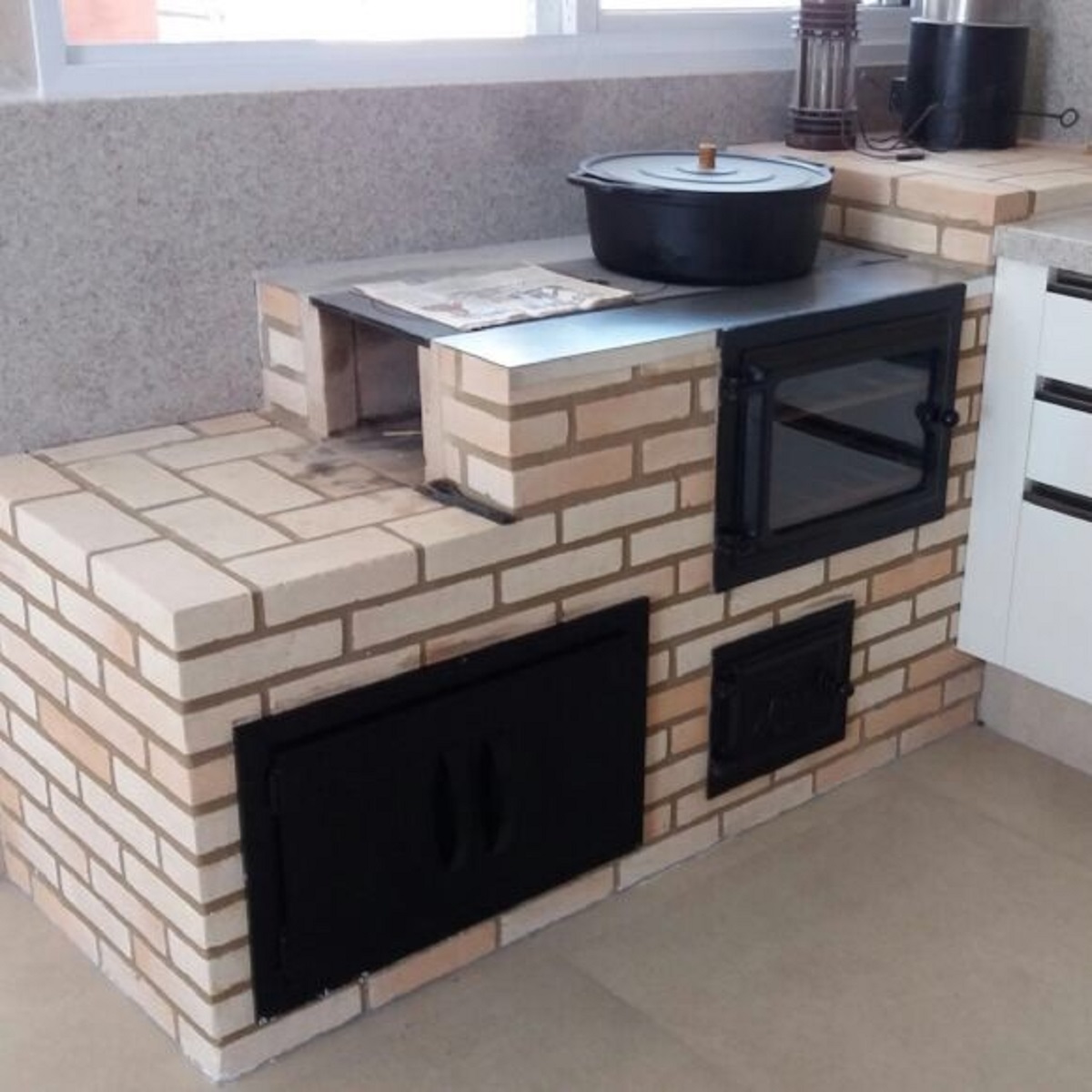 fogão a lenha dupla combustão