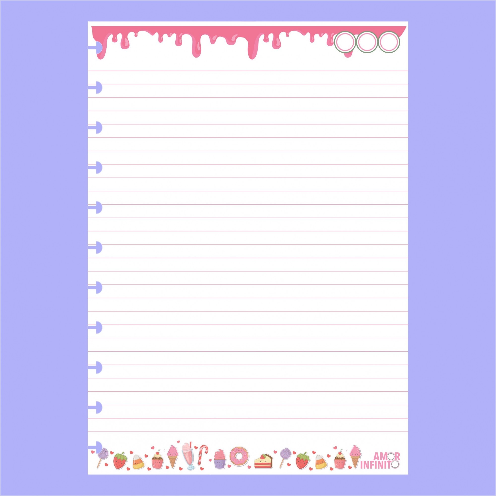 folha de caderno quadriculada