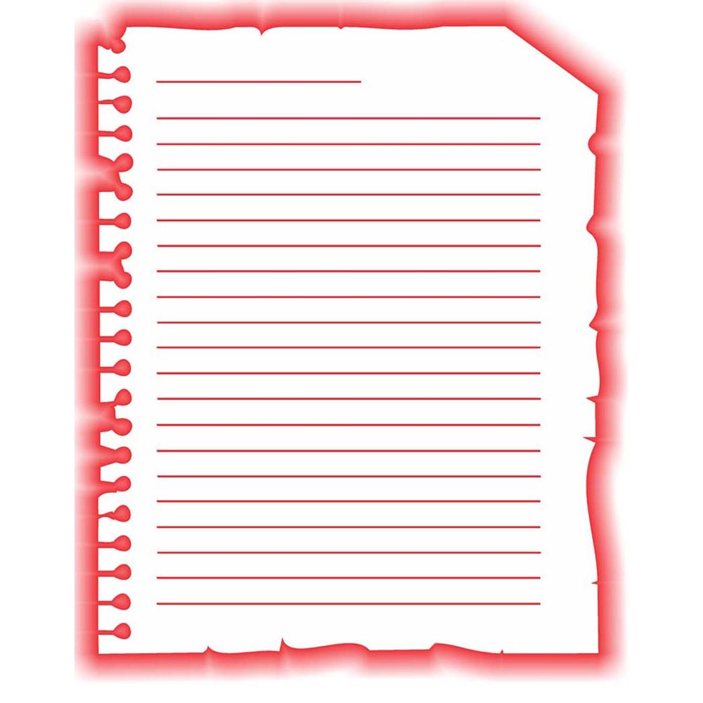 folha de caderno espiral