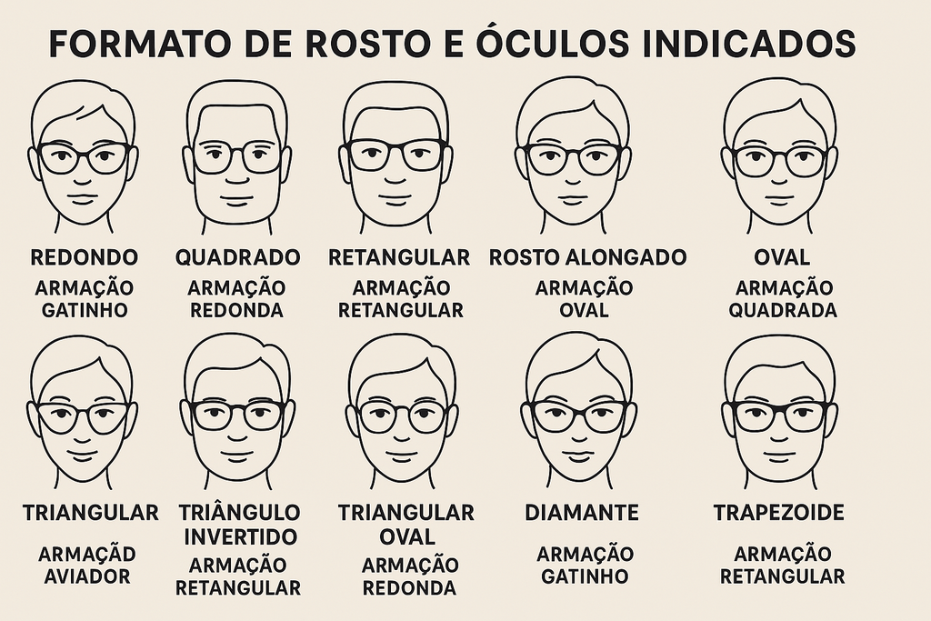 formato de rosto