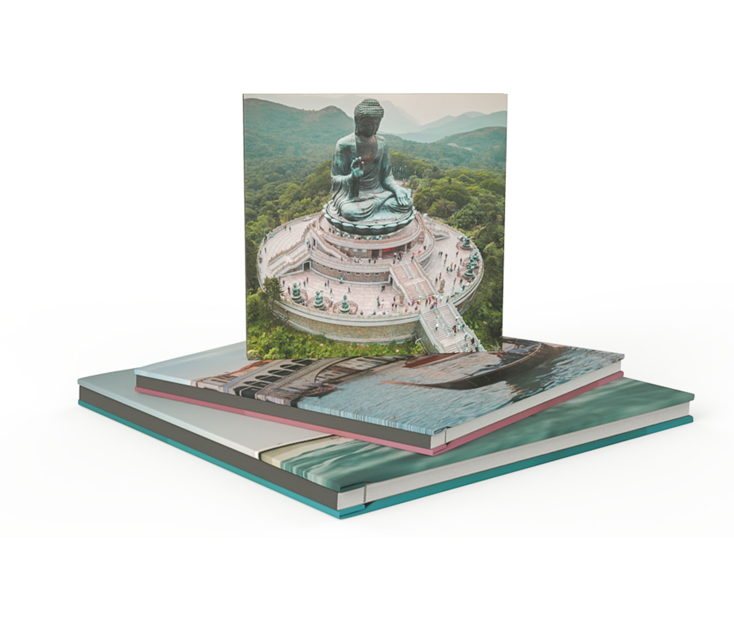 livro de fotos de viagem