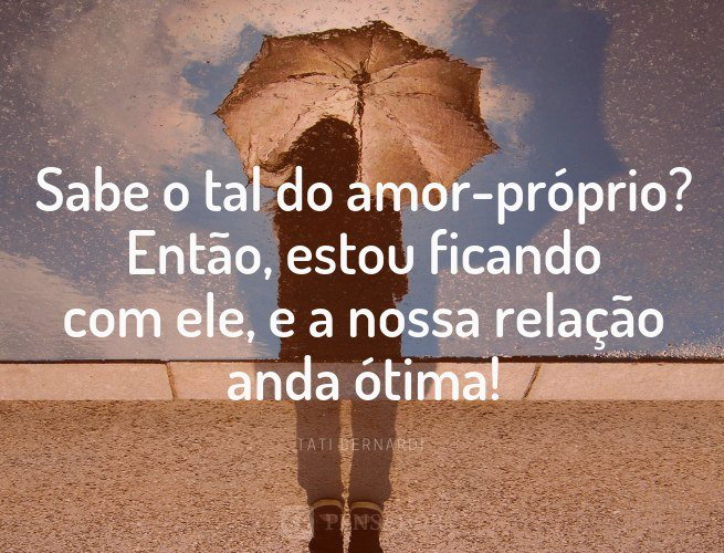 frases de amor próprio para status