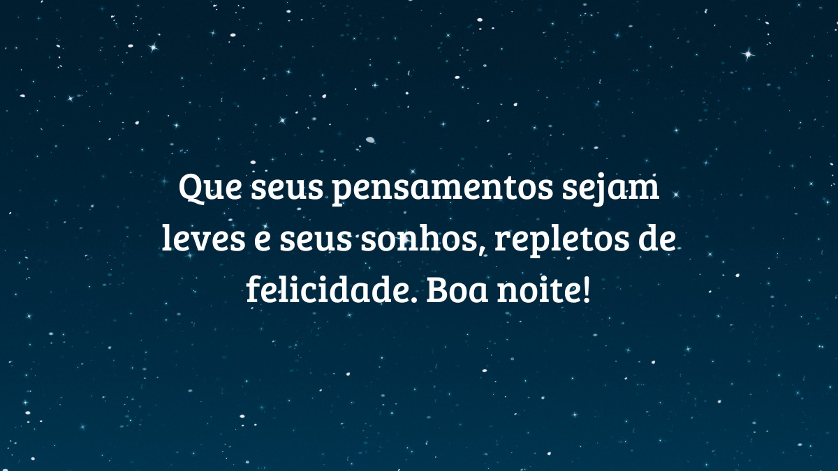 boa noite com carinho e paz