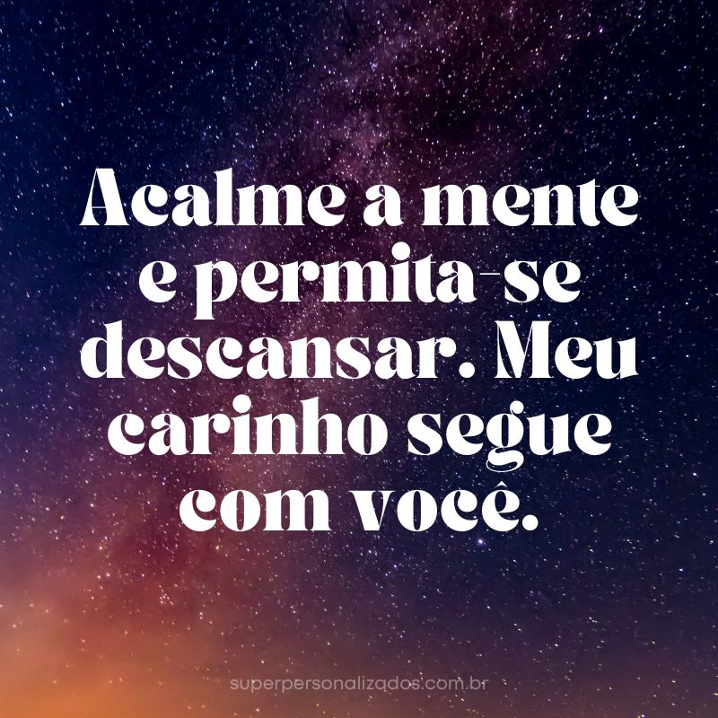 mensagem de boa noite com carinho para namorado