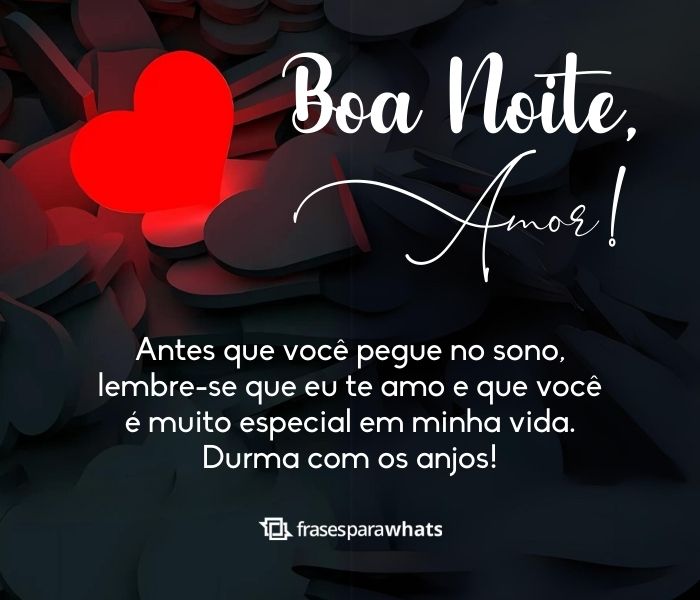 boa noite com carinho e paz