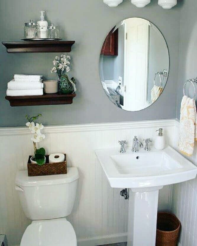 como usar papel de parede adesivo no fundo do banheiro para fotos