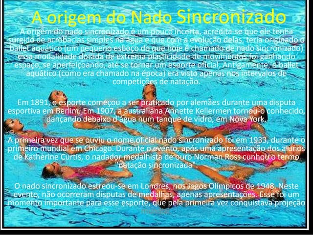 melhores momentos da história do nado sincronizado