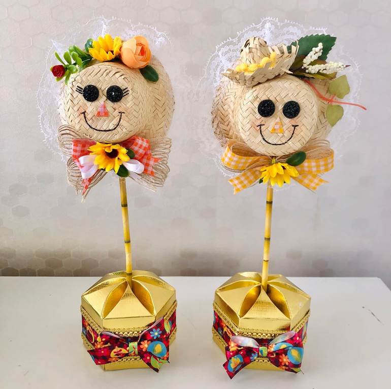 ideias centro de mesa festa junina