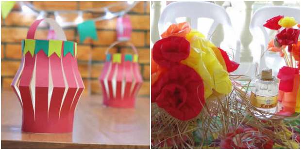 ideias centro de mesa festa junina com chapéu de palha