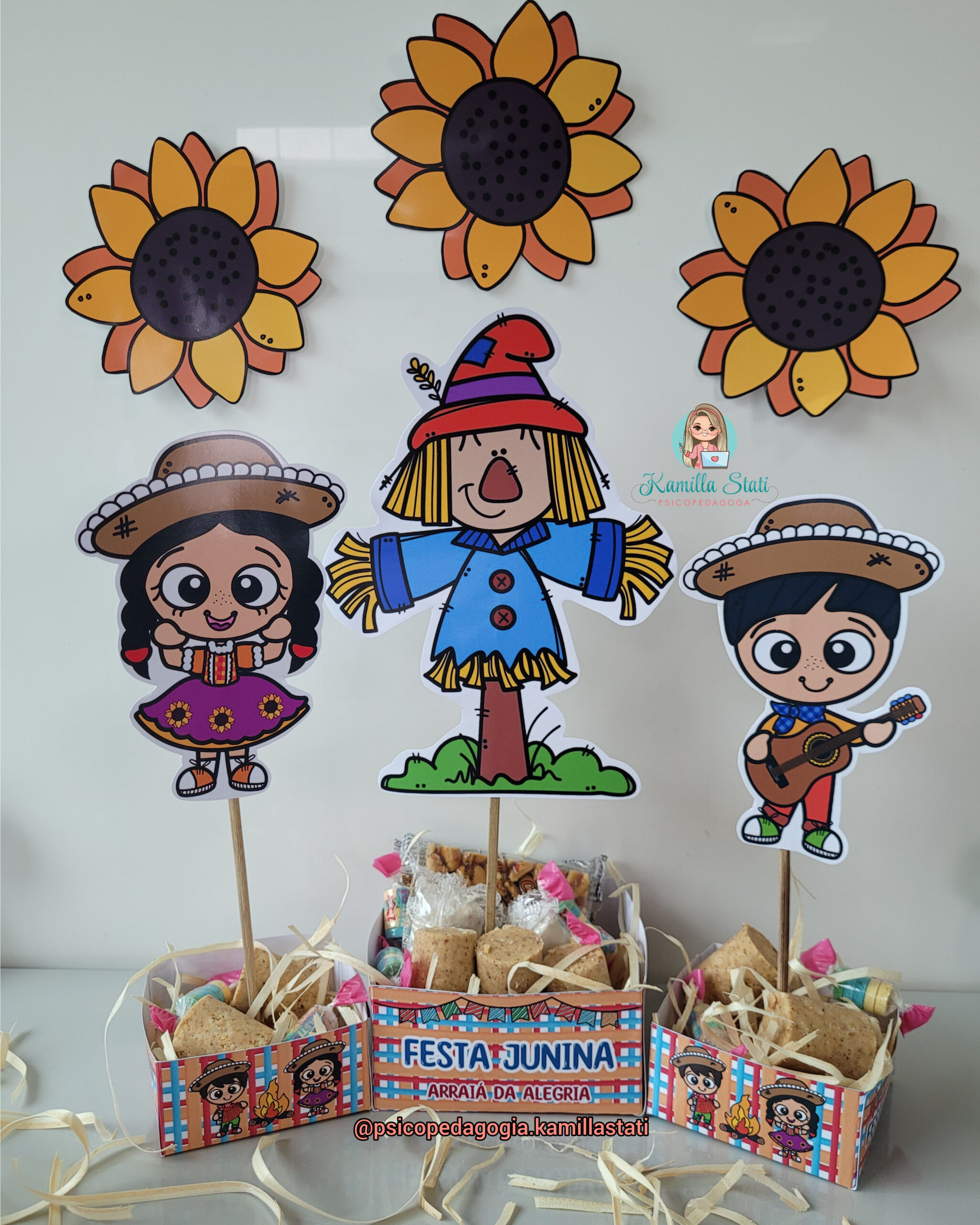 quanto custa fazer centro de mesa junino econômico