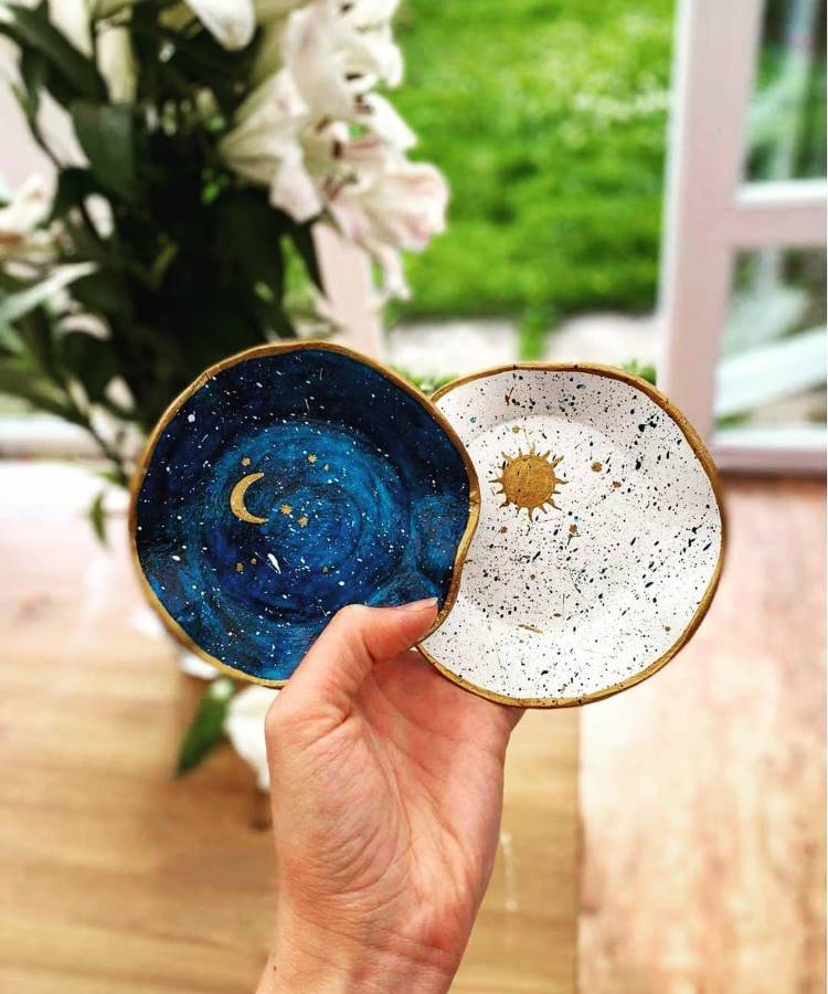 ideias criativas porta joias ceramica fria