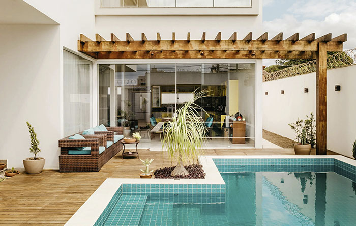 ideias de area de lazer com piscina