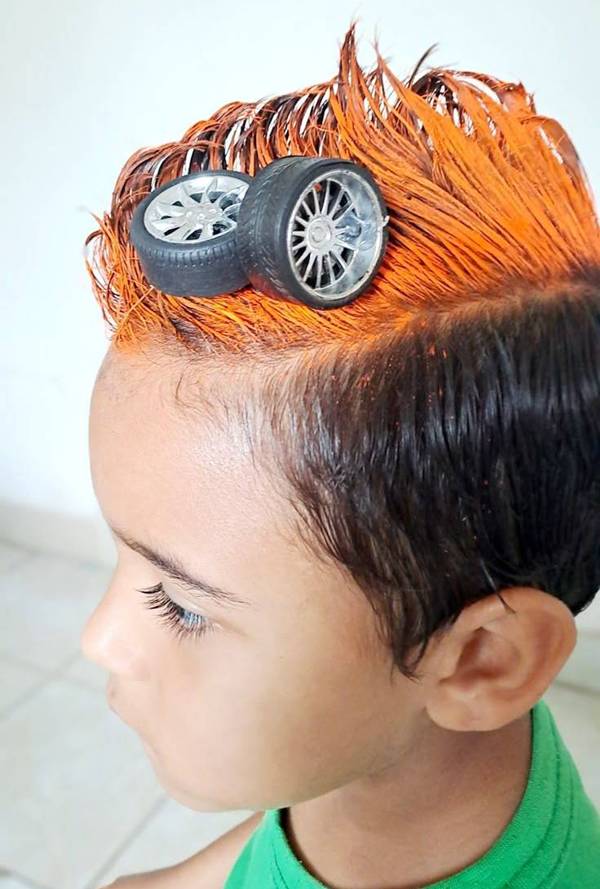 ideias cabelo maluco infantil menino