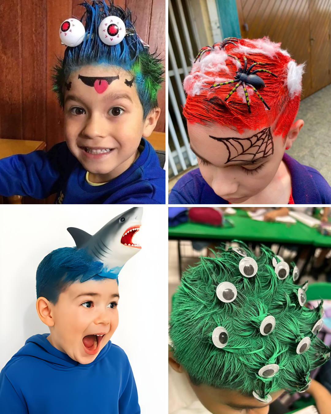 cabelo maluco escola menino