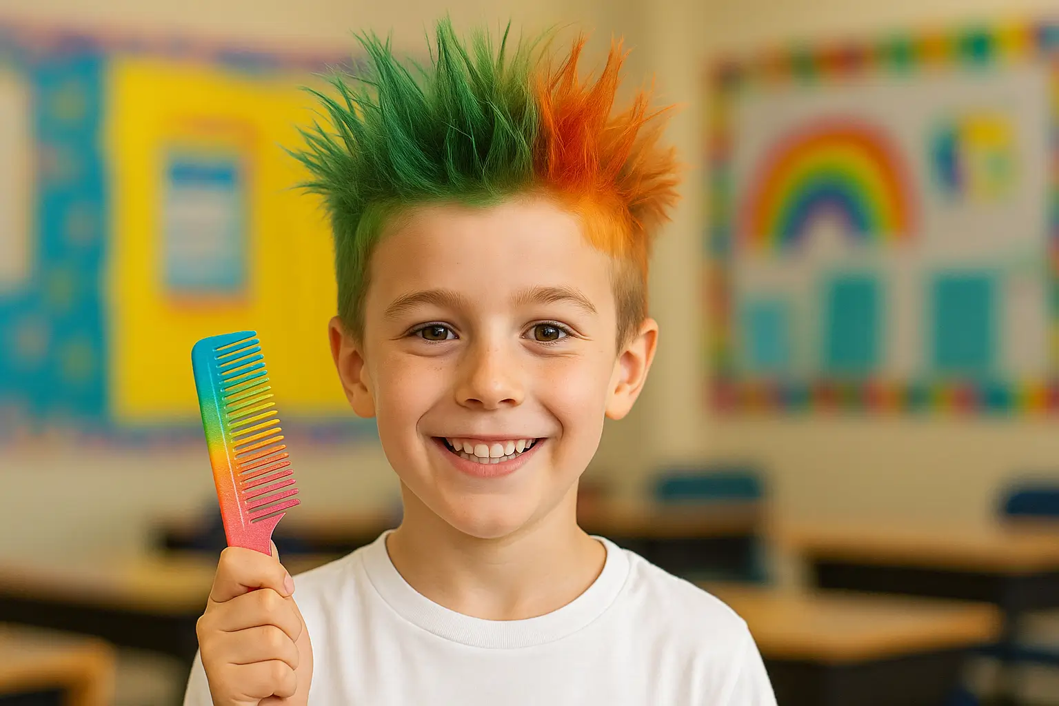 penteados criativos para dia do cabelo maluco